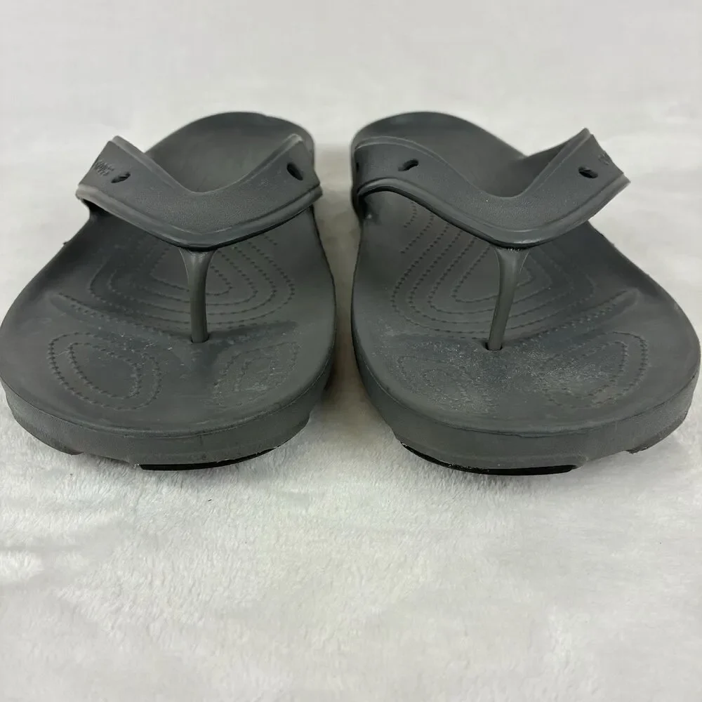 CROCS Classic All Terrain Flip Flops Men’s Size 15 Gray Water Resistant Shoes